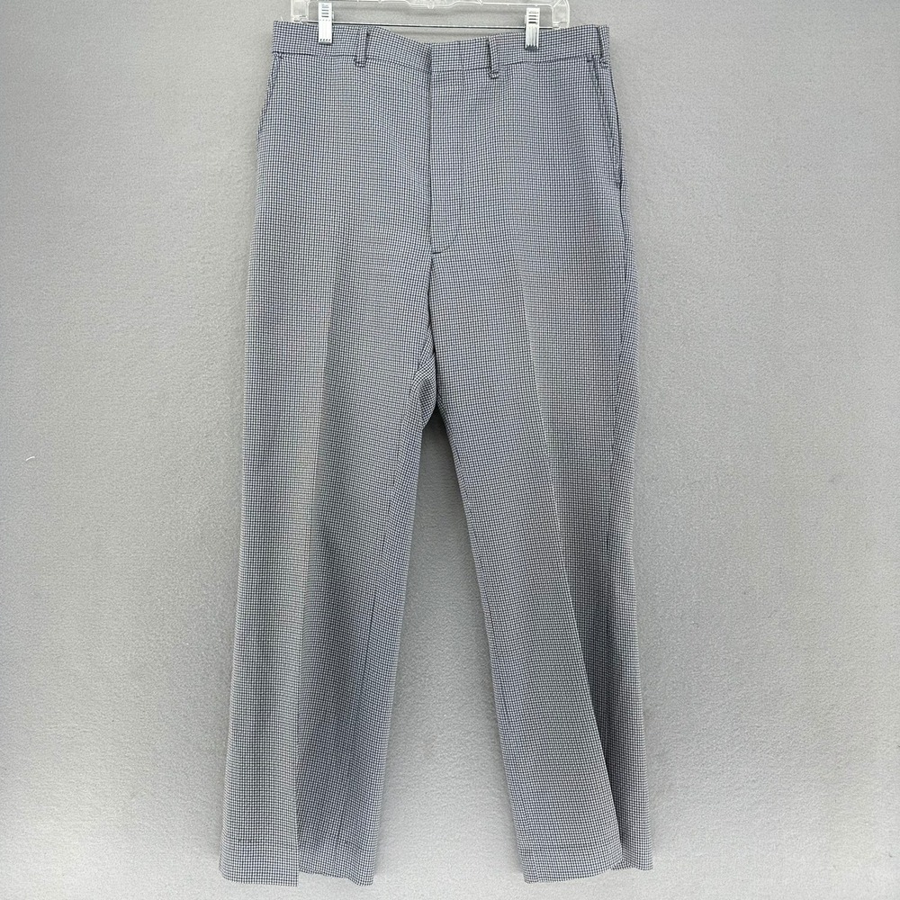 VTG Talon Houndstooth Dress Pants Checkered Trousers 35x30 1950s EclecticGrandpa